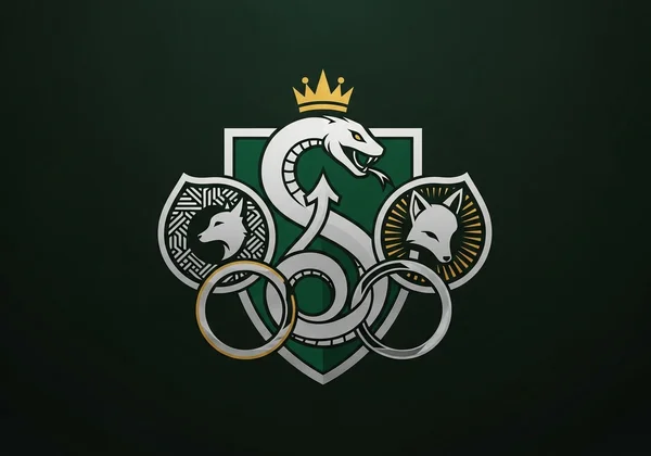 Symbols of Slytherin ambition, cunning, and loyalty