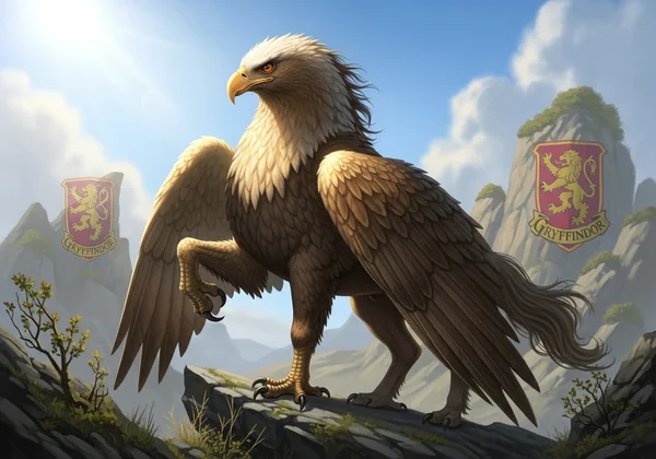 Noble Hippogriff, showing its proud and courageous nature.