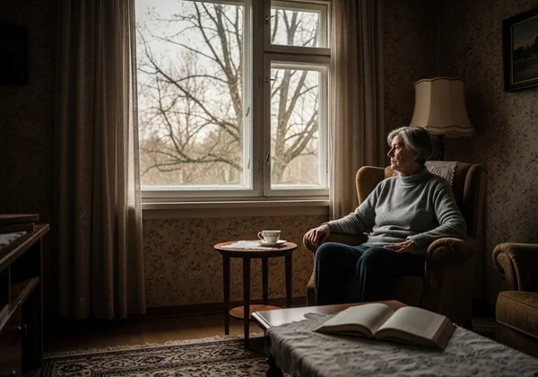 Person confused by quiz result, sorting hat in background