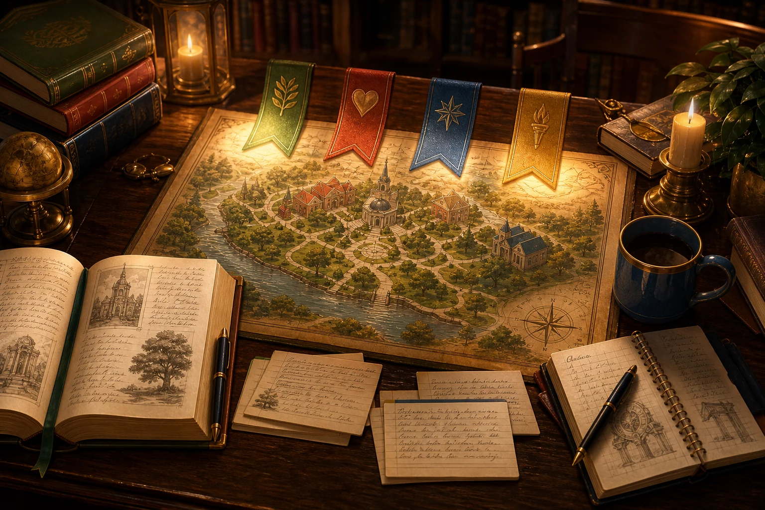 Magical wiki reading map
