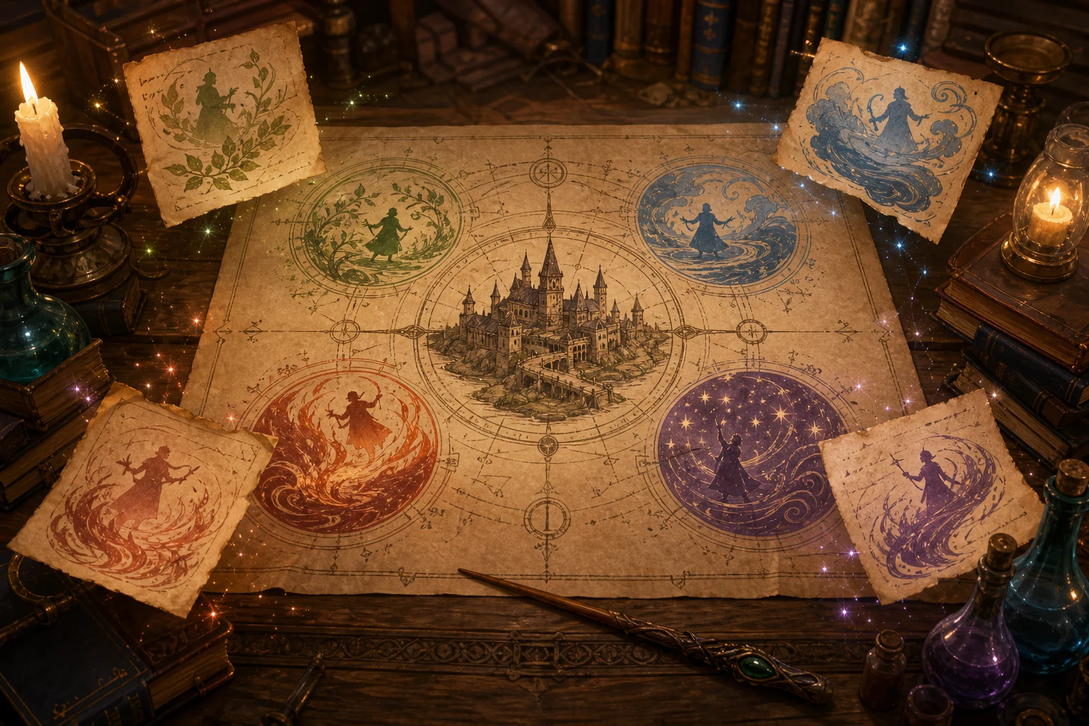 Magical rules map